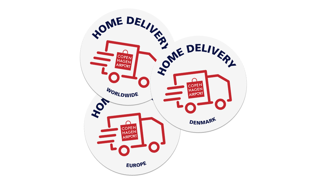 Home Delivery Sticker - Copenhagen Airport