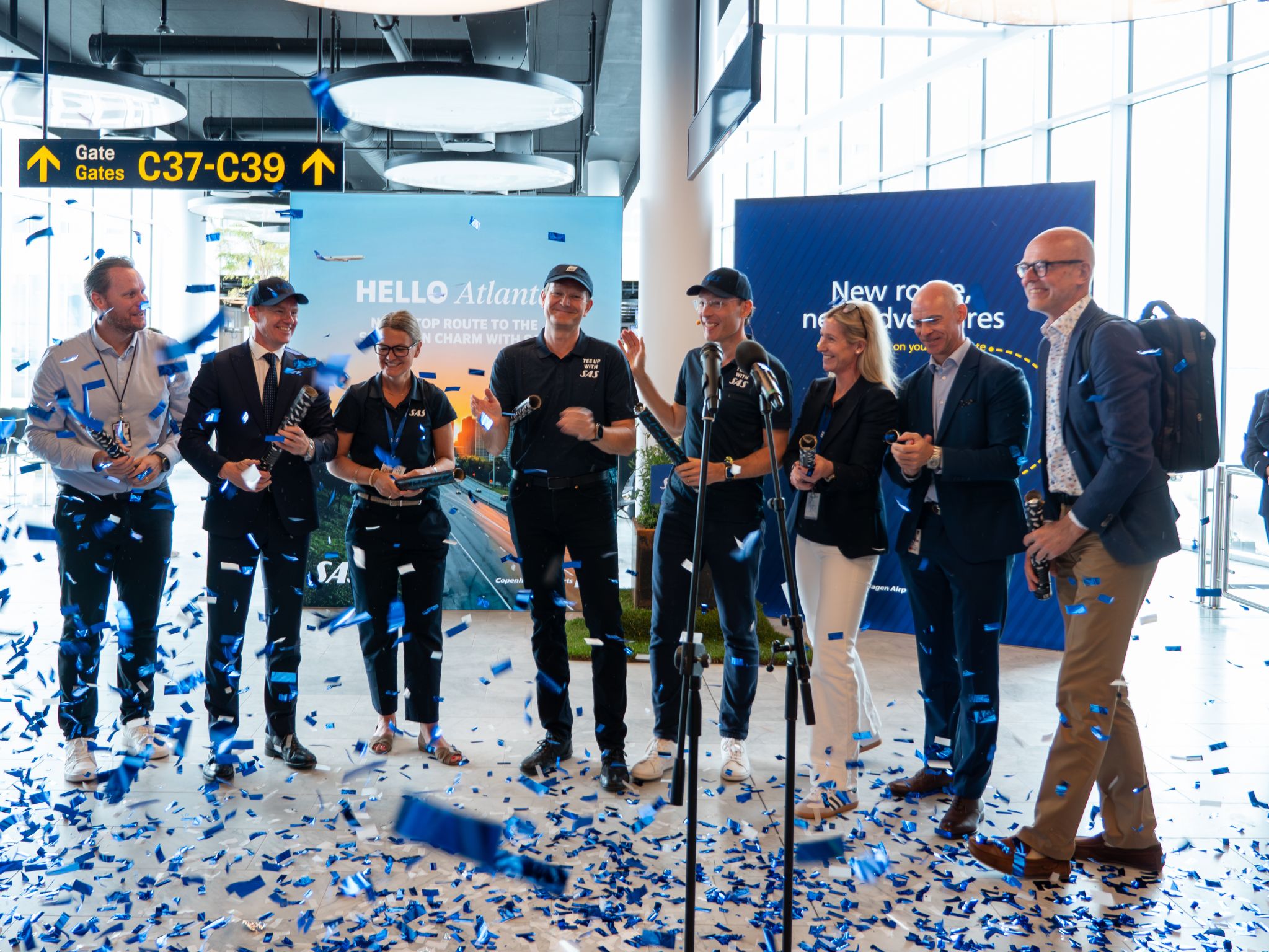 SAS celebrates new route to Atlanta